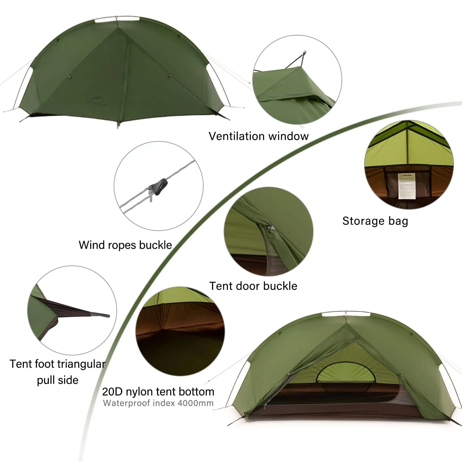 Tagar™ 1-Person Ultralight Backpacking Tent - Image 10