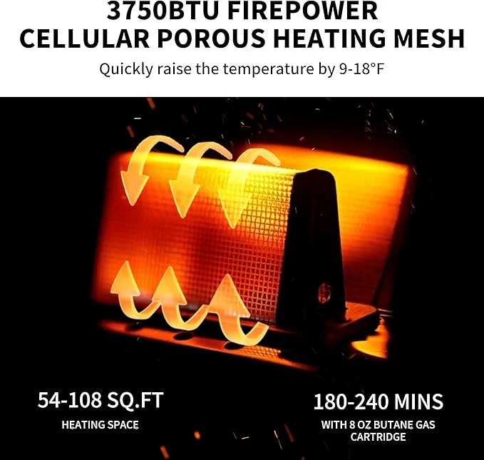 Time™ 3-in-1 Portable Butane Camping Heater - Image 3