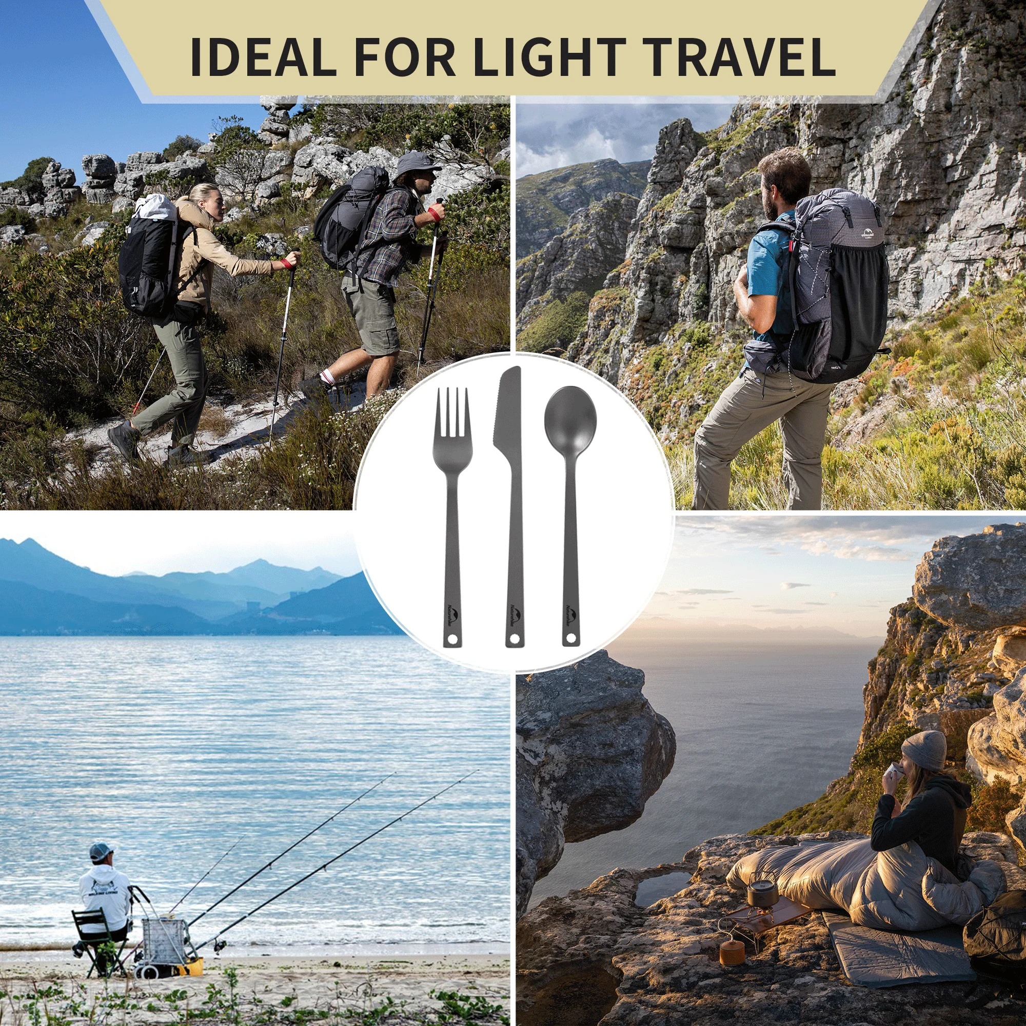 Titanium Camping Cutlery Set - Image 6