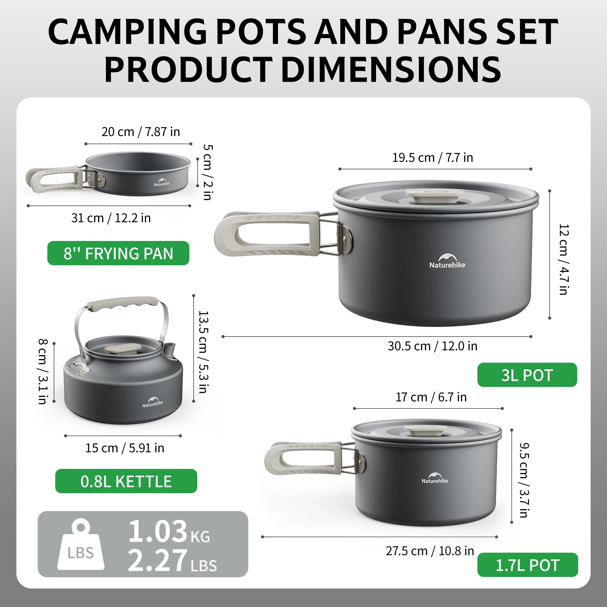 TrailCook™ Camping Aluminum Cookset - Image 11