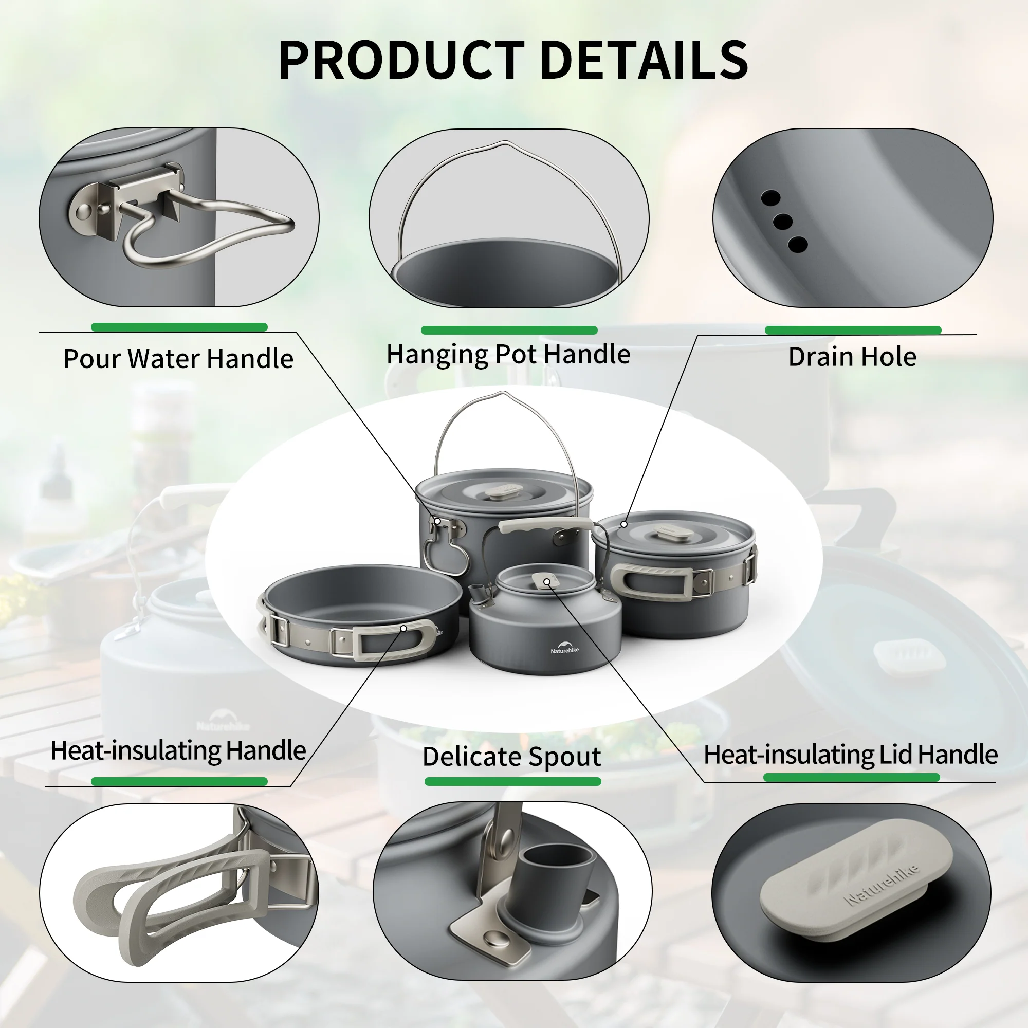 TrailCook™ Camping Aluminum Cookset - Image 7