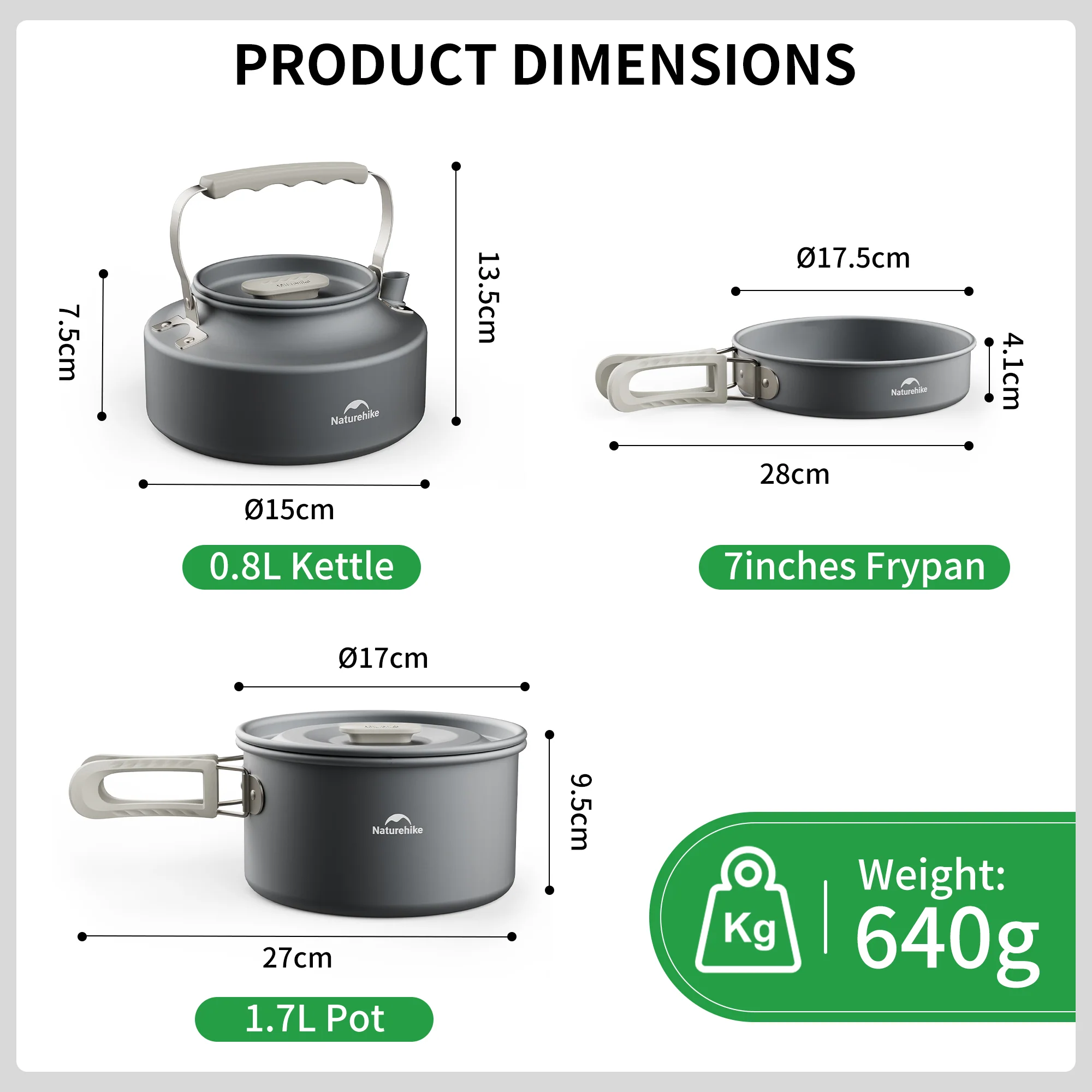 TrailCook™ Camping Aluminum Cookset - Image 8
