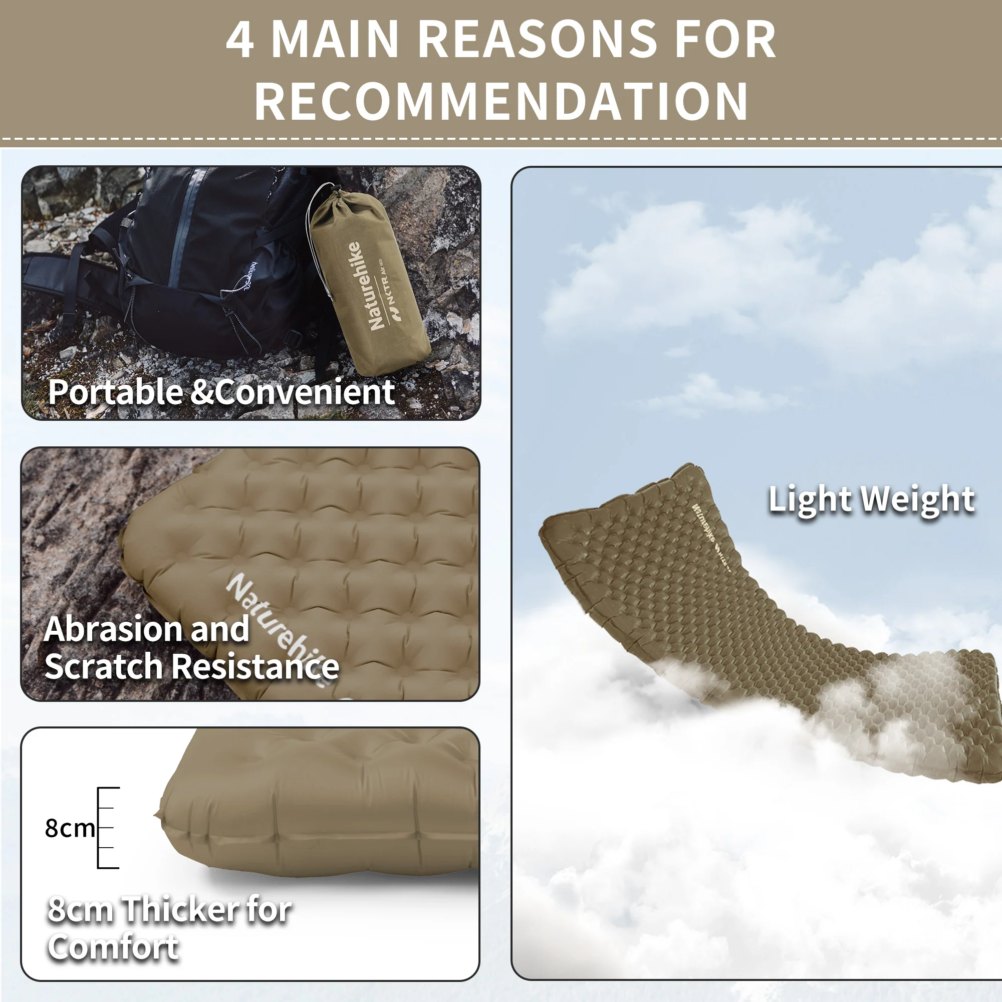 TuYe™ 3.2 Ultralight Inflatable Doublewide Pad - Image 4