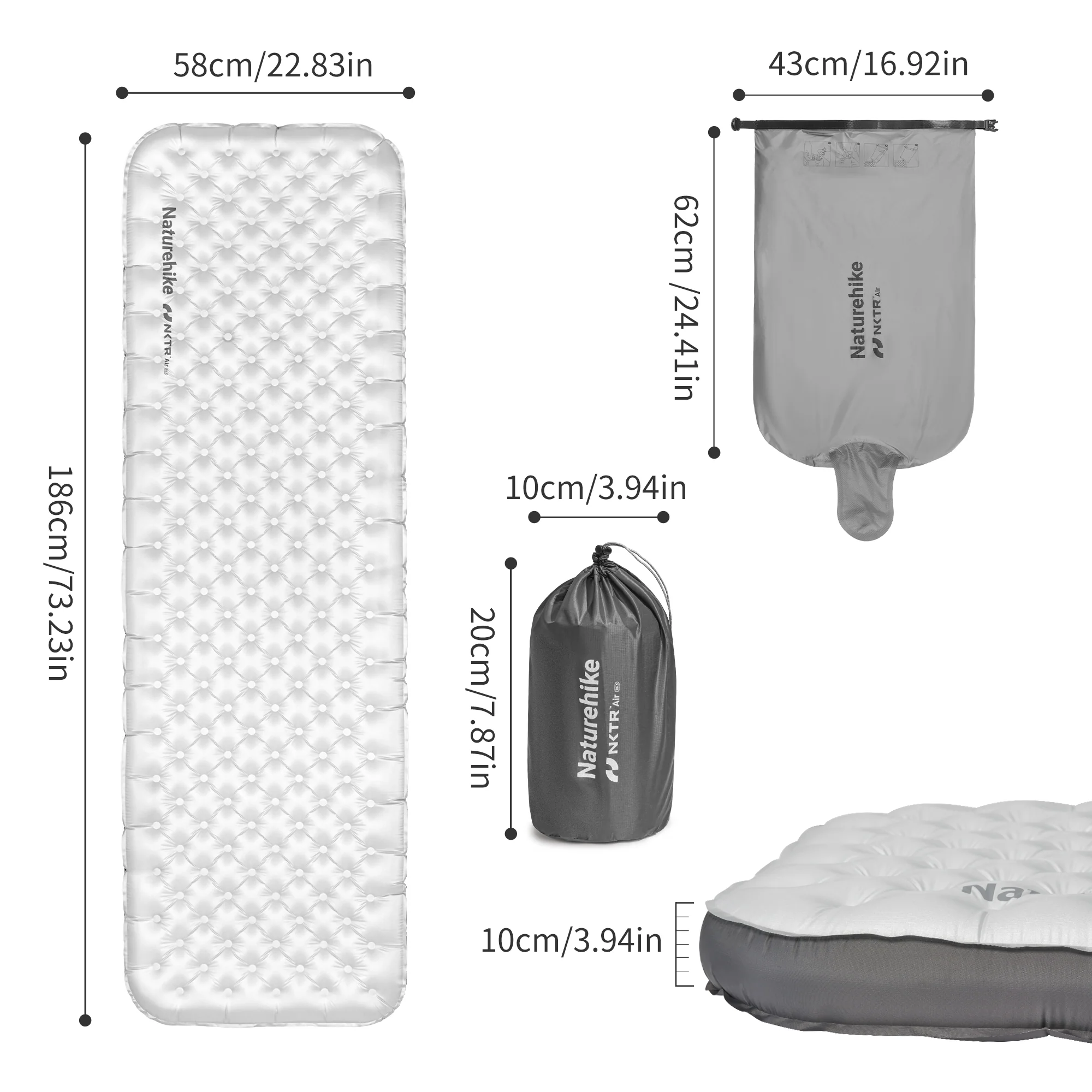 TuYe™ R6.5 Ultralight Inflatable Pad with Reinforced Sidewalls - Image 10