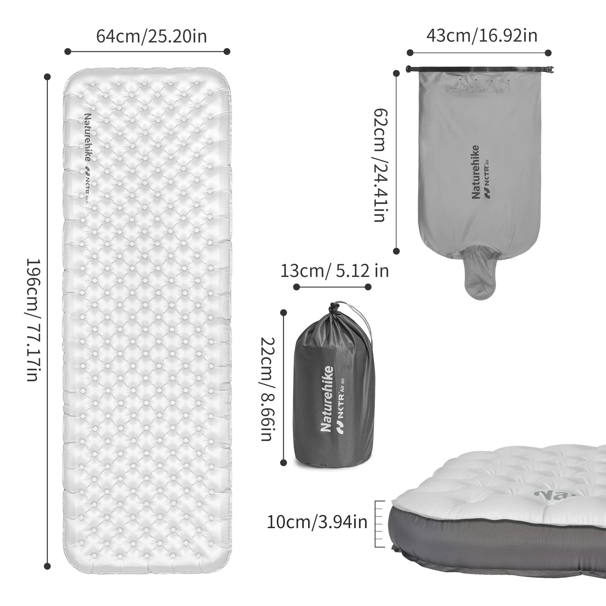 TuYe™ R6.5 Ultralight Inflatable Pad with Reinforced Sidewalls - Image 11