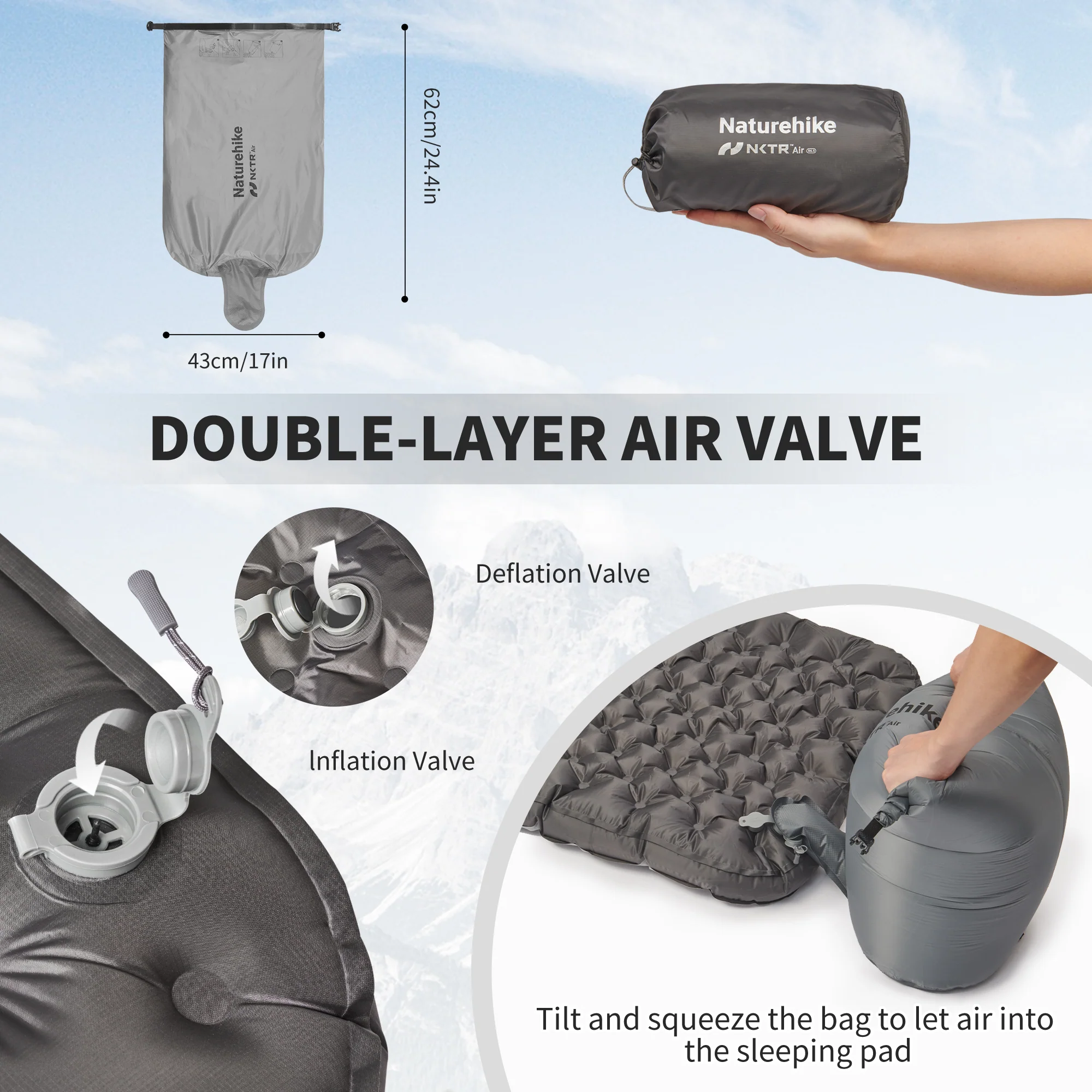 TuYe™ R6.5 Ultralight Inflatable Pad with Reinforced Sidewalls - Image 6