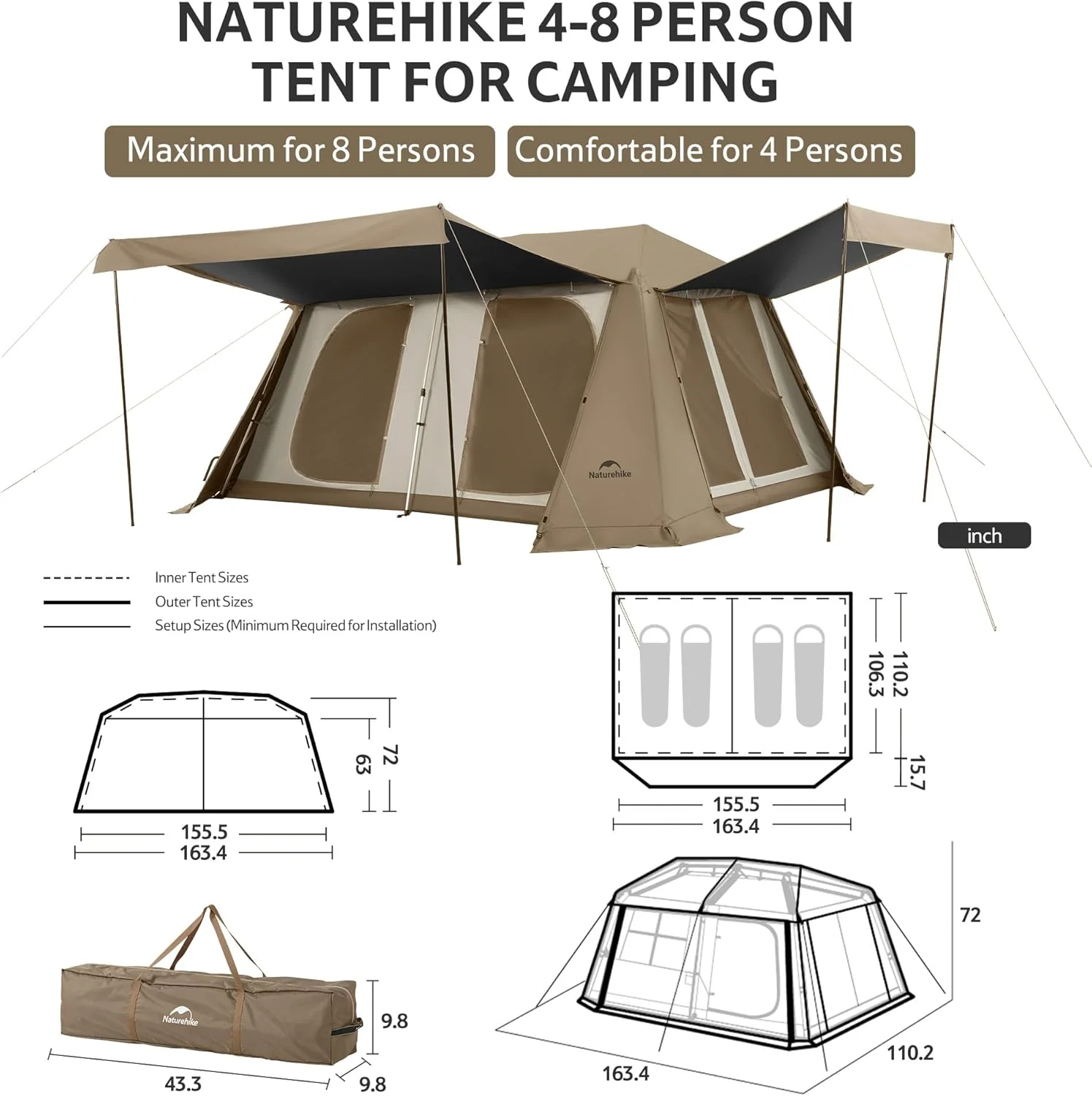 Village™ 13 PRO 8-Person Camping Tent - Image 8