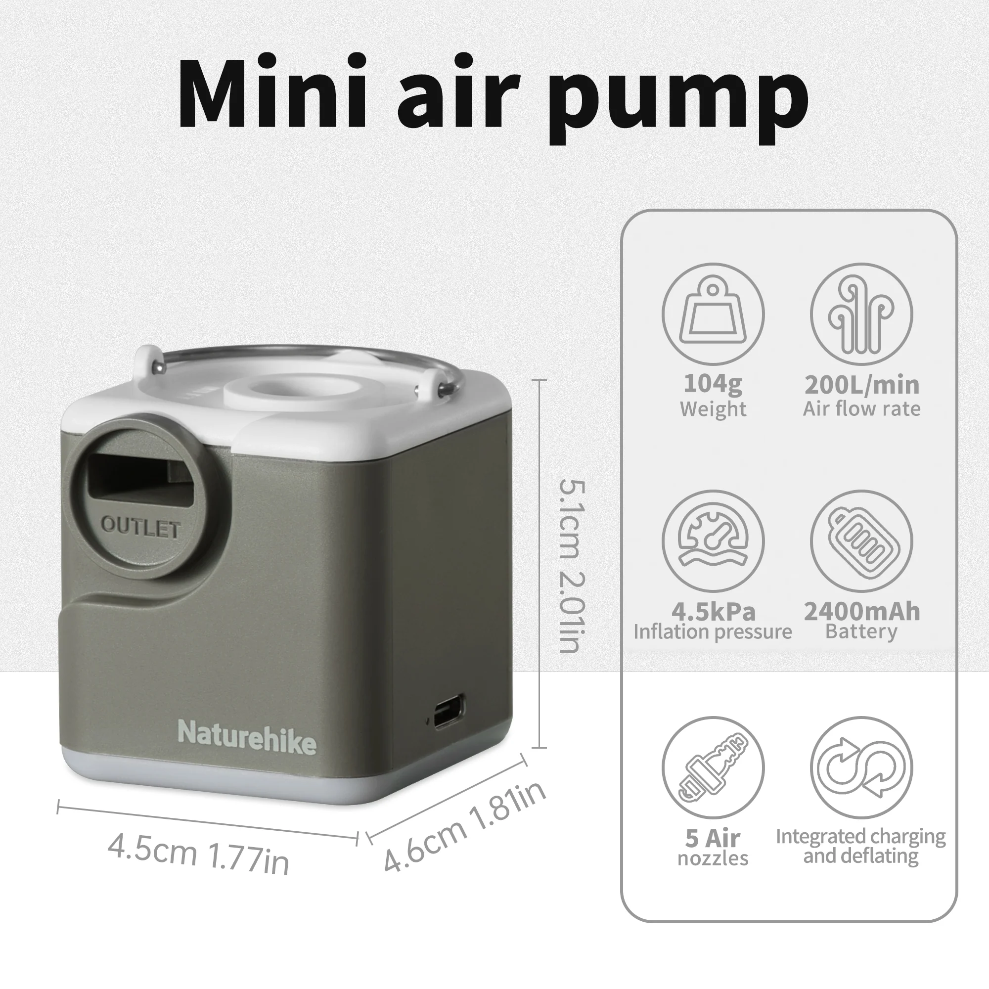 Wind-air™ Compact Rechargeable Multi-Function Air Pump - Image 6