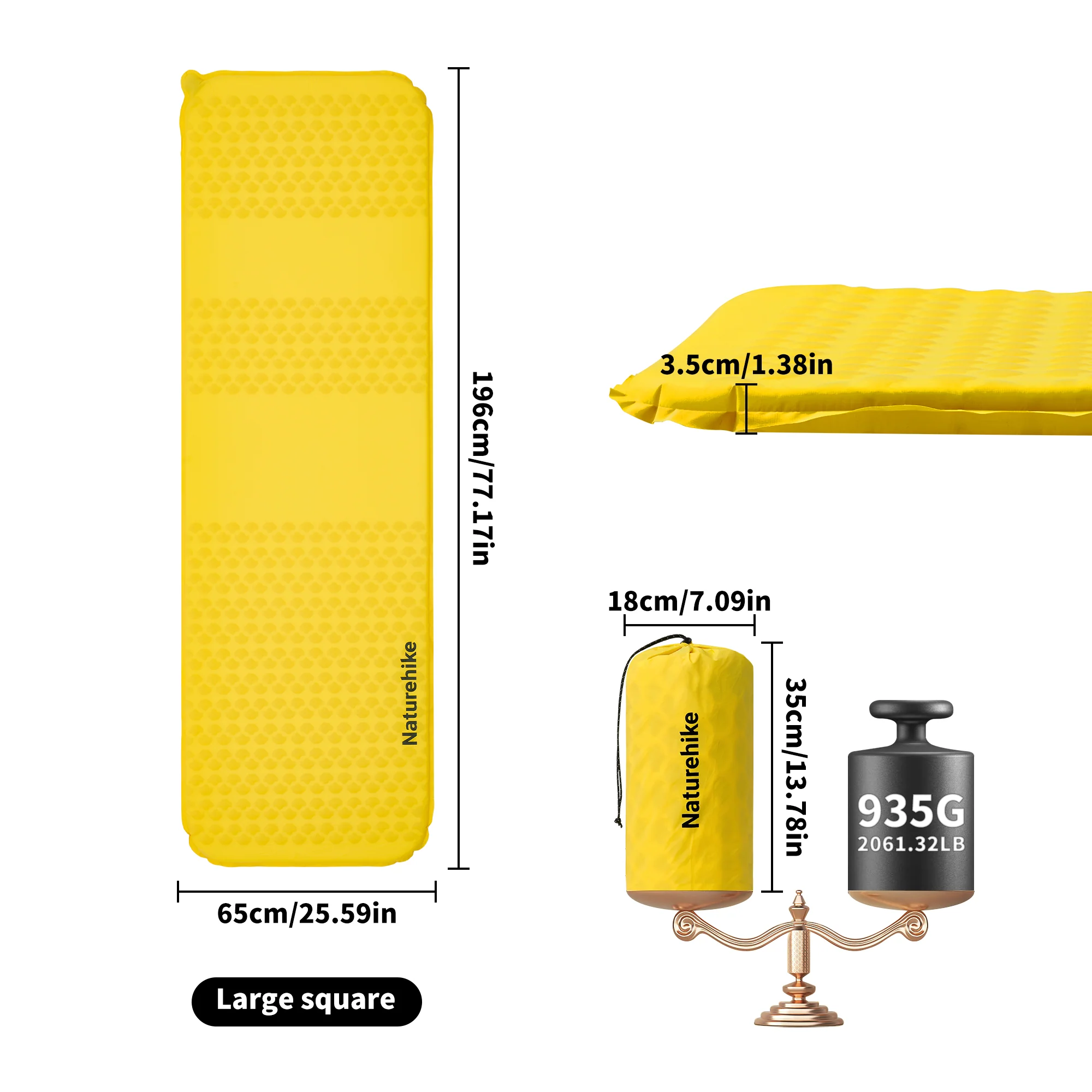 Yugu™ R3.6 Ultralight Self-Inflating Sleeping Pad - Image 4