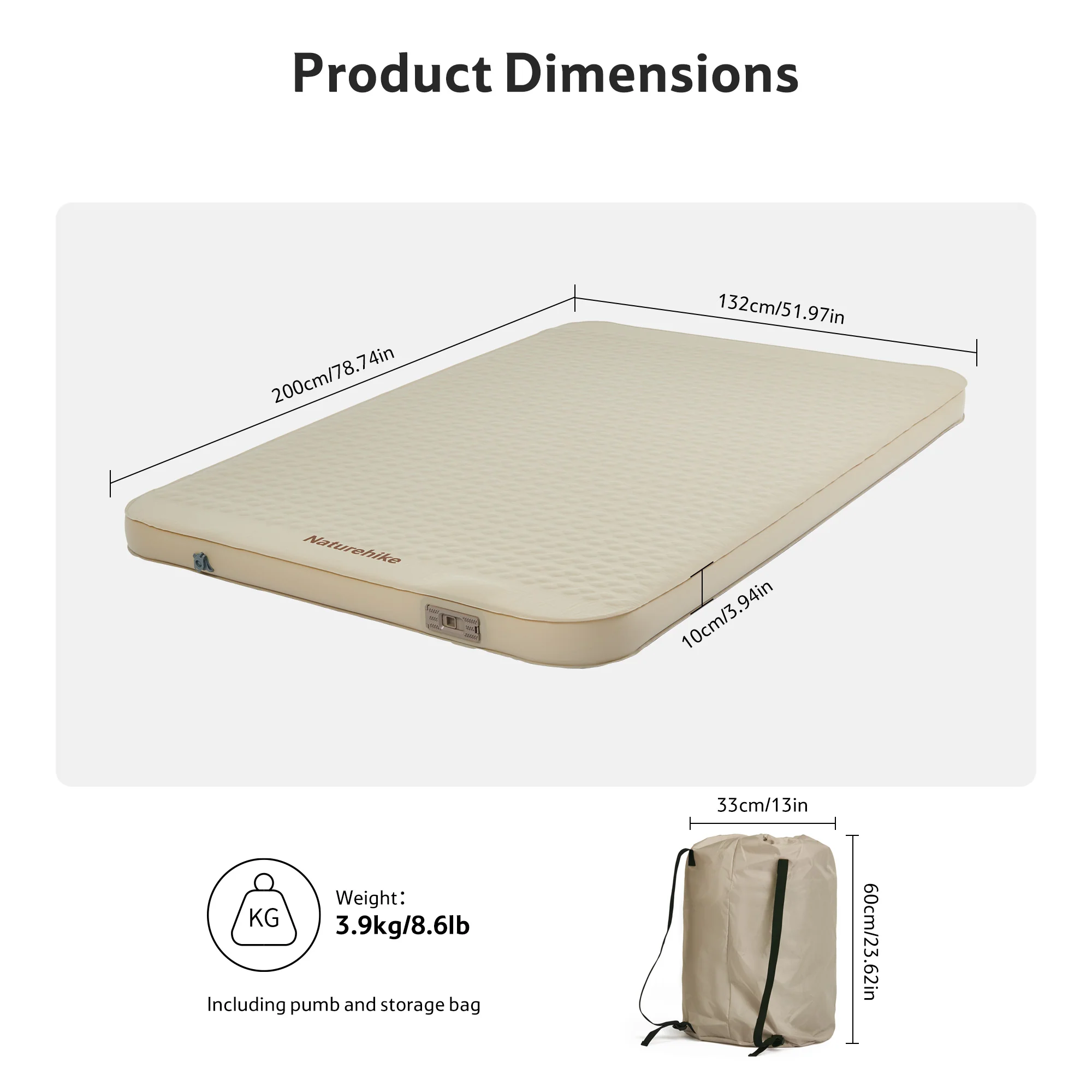 Yugu™ Self-Inflating Sleeping Pad with Built-in Pump - Image 3