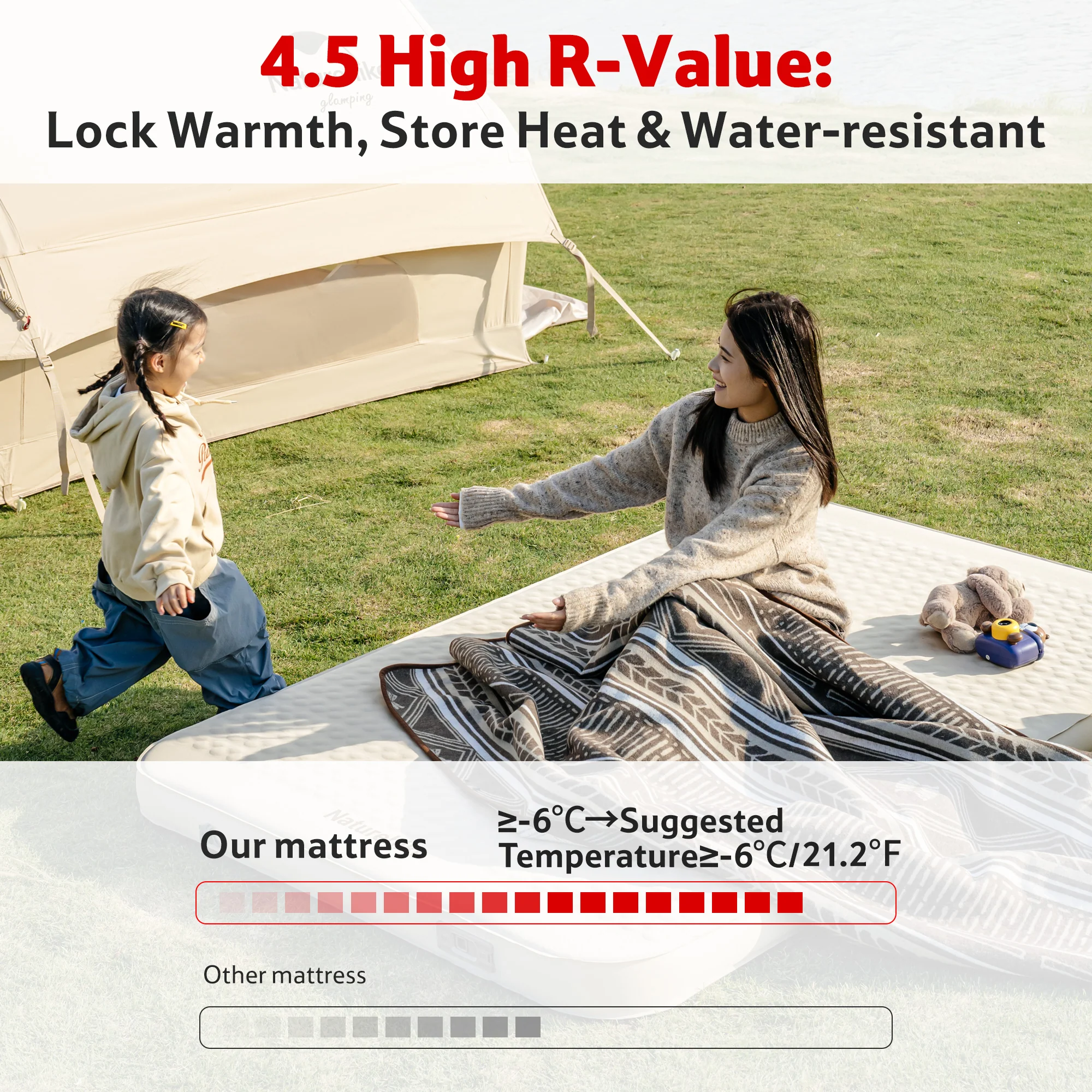 Yugu™ Self-Inflating Sleeping Pad with Built-in Pump - Image 4