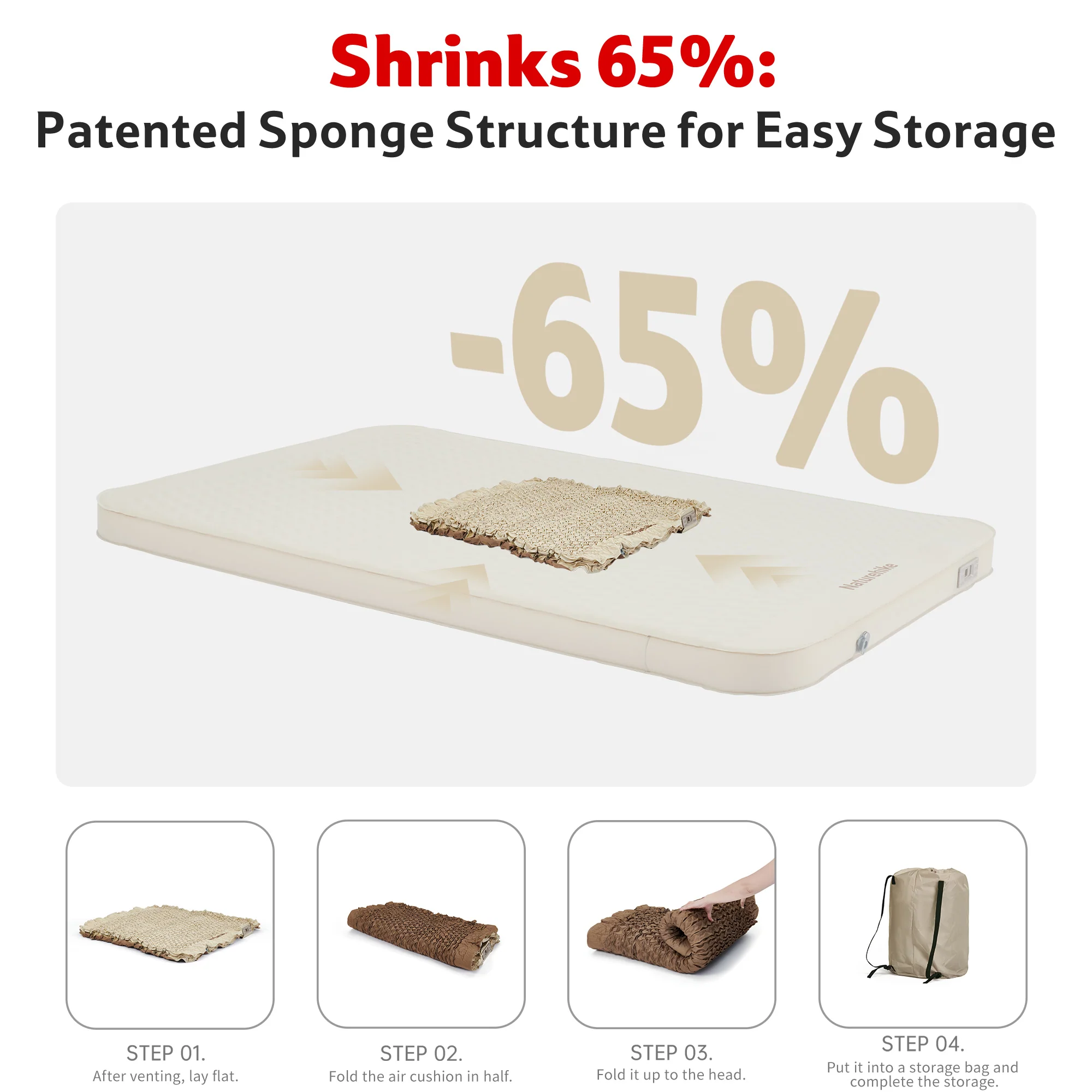 Yugu™ Self-Inflating Sleeping Pad with Built-in Pump - Image 5