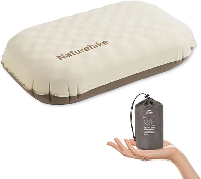 YuGu™ Hybrid Foam-Inflatable Camping Pillow