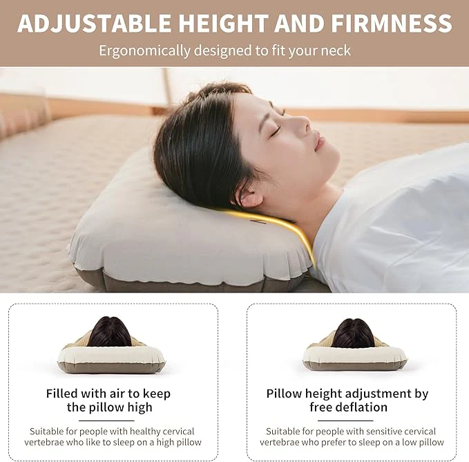 YuGu™ Hybrid Foam-Inflatable Camping Pillow - Image 7