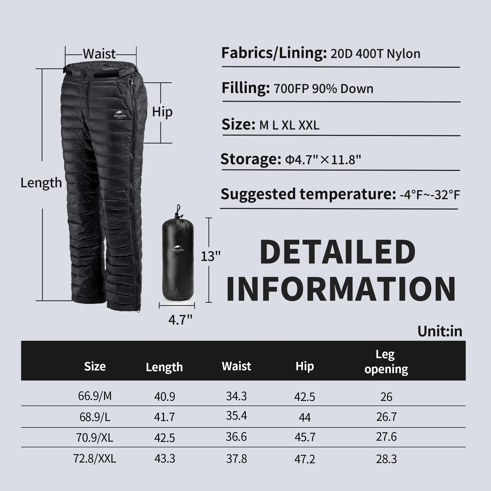 Yushang™ Dual Side Zip Duck Down Pants - Image 5