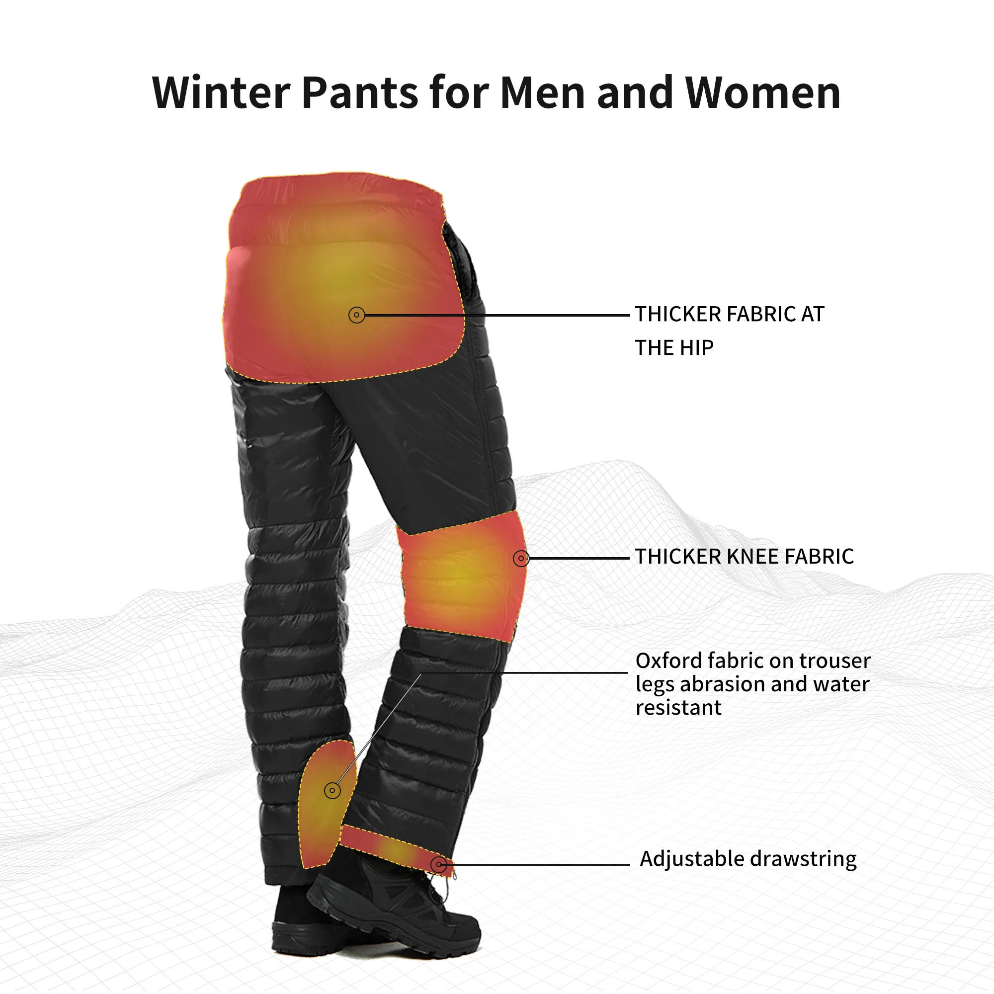 Yushang™ Dual Side Zip Duck Down Pants - Image 6